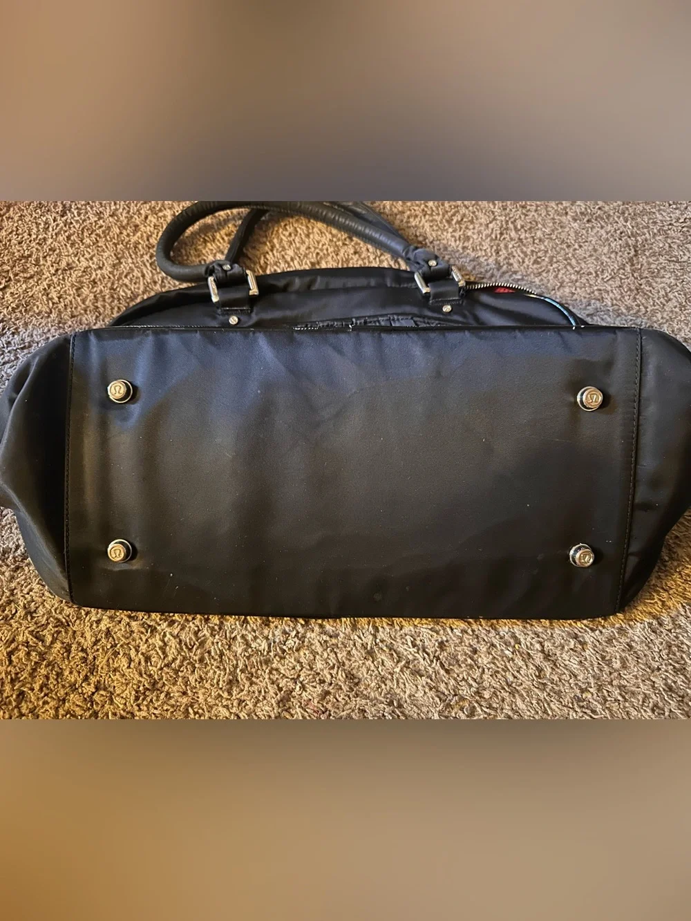 Lululemon black gym bag/ laptop bag see pictures for detail.
